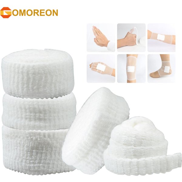 Filet élastique IQUE Net enroulé, bandage tubulaire, tube en maille, fixation de gaze tubulaire, bandage respirant, retenue pour poignet et coude, 1 rouleau