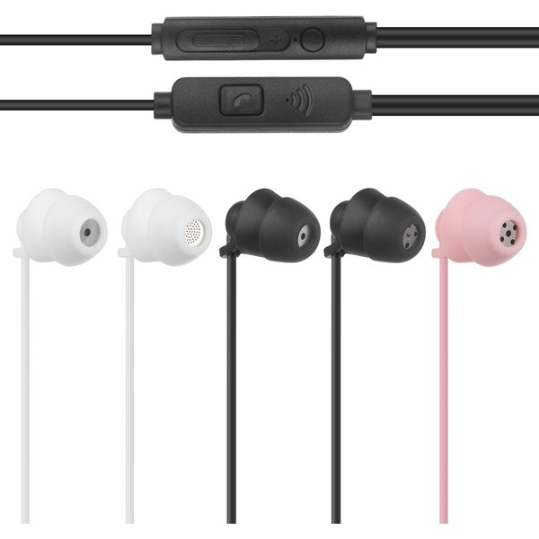 Wired In-Ear Headphones with Volume Control Sleeping Headphones Noise Canceling Headphones for Samsung Huawei and Xiaomi