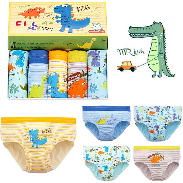 3 Stücke Kinder Unterwäsche Baumwolle Kinder Dinosaurier Cartoon Höschen Atmungsaktive Weiche Jungen Slips Boxer 2-14 Jahre Alte Jungen Höschen