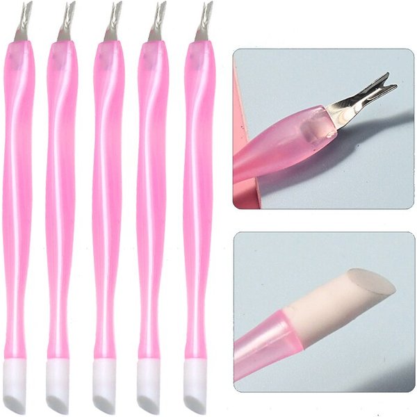 2 Wege Maniküre Nagel Nagel haut UV Gel Politur Drücker Entferner Trimmer Edelstahl Pediküre abgestorbene Haut Nagel haut Pflege Werkzeuge