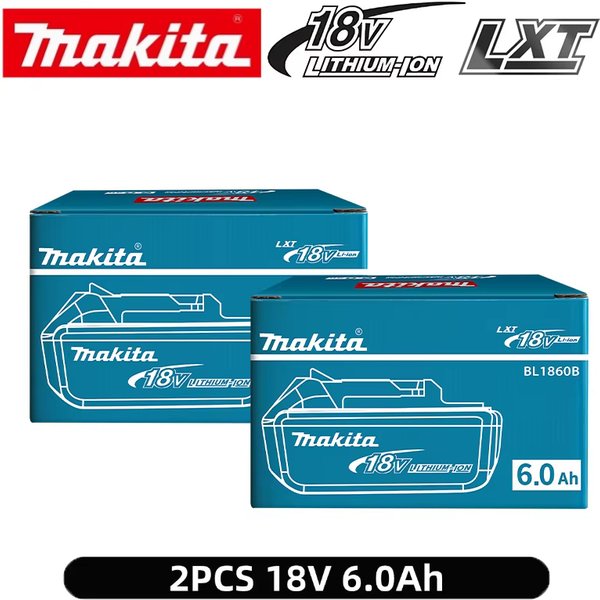 Original für Makita Akku 18V 6Ah Wiederaufladbarer Akku, Bl1850 Bl1860 Bl1890 Bl1860B Elektrowerkzeug 18V 6000mAh für Makita Lithium-Akku