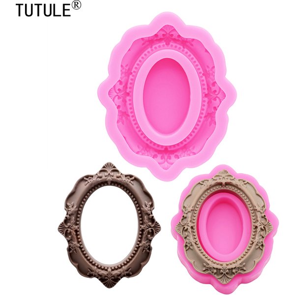 Photo Frame DIY Resin Mould Frames Cake Decorating Tools Chocolate Cake Border Silicone Molds Kitchen Baking Moulds