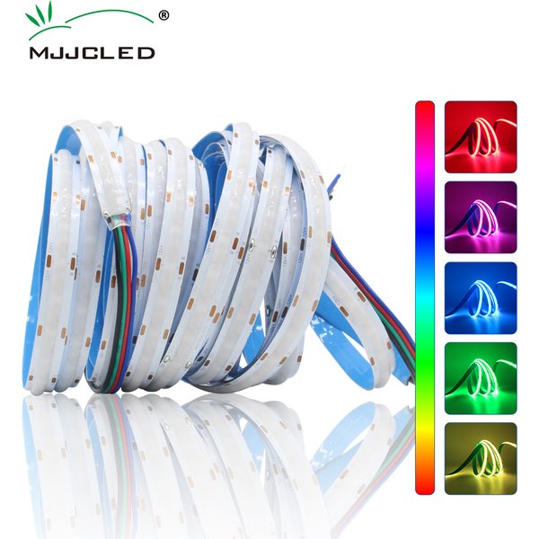 COB RGB LED Strip 12V 1M 2M 3M 4M 5M 576/756LEDs Neon Flexible RGB FCOB Tape Ledstrip Lights for Bedroom Living Room Decorarion