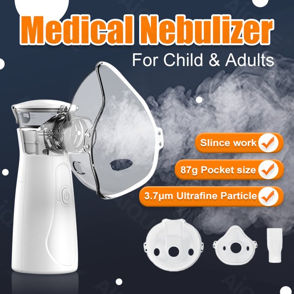 Ultraschall leise 3,7μm tragbare Netz verne bler für Asthma Grippe Bronchitis Kinder Inhalator Erwachsenen Baby Zerstäuber