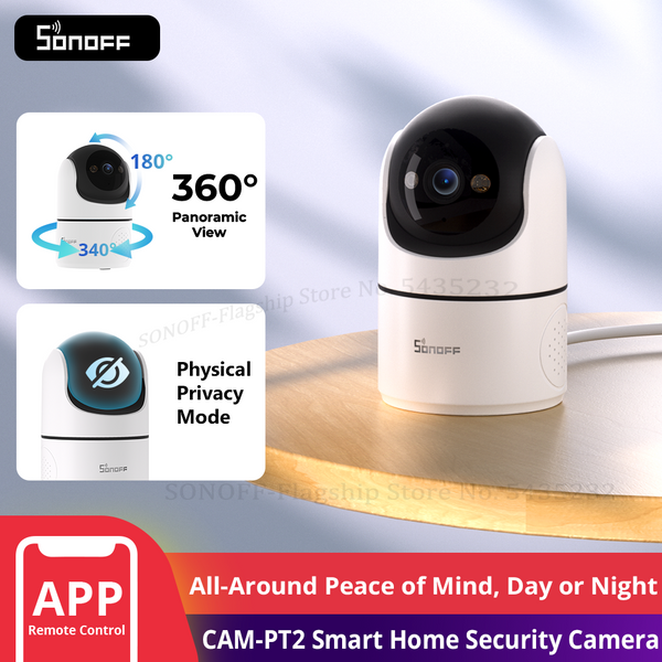 SONOFF CAM PT2 Smart Home Überwachungskamera Smart Night Vision 360° ° Remote-HD-Überwachung mit Panoramablick und Echtzeitinteraktion