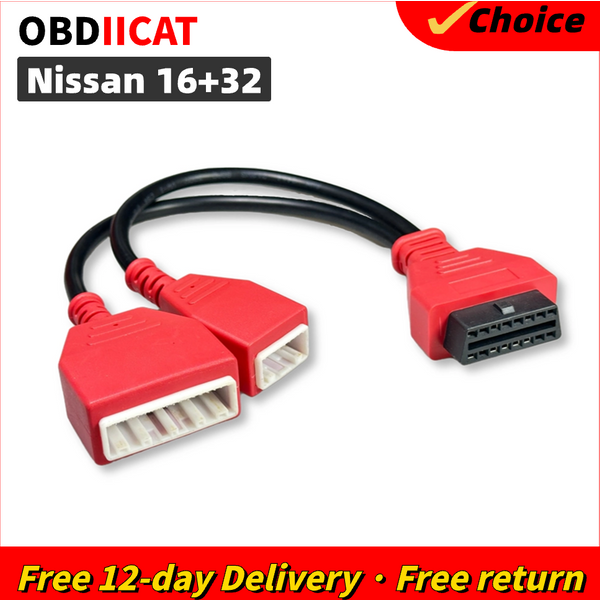 Adaptateur de passerelle 16 + 32 pour Nissan Sylphy, câble 16 broches, clé supplémentaire, pas besoin de mot de passe, fonctionne avec Autel IM508 IM608 Lonsdor K518SE