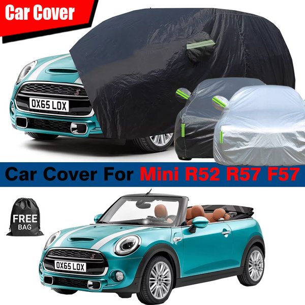 Housse de voiture complète imperméable, protection contre le soleil, la pluie et la neige, housse de protection contre la poussière pour Mini R52 R57 F57 Cabriolet 2004-2025