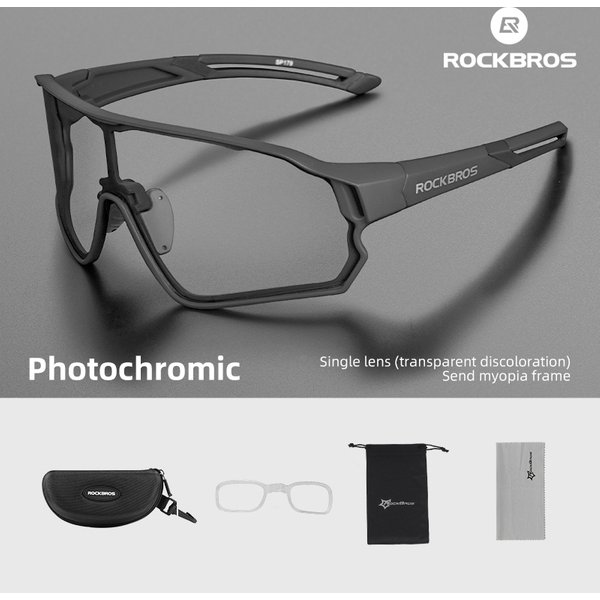 ROCKBROS Radfahren Gläser Photochrome MTB Rennrad Gläser UV400 Schutz Sonnenbrille Ultra-licht Sport Sicher Brillen Ausrüstung