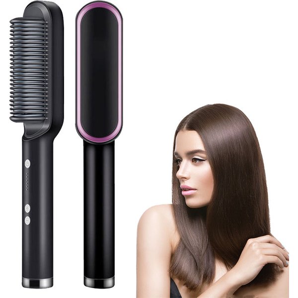 Electric Hair Straightener Brush Professional Fashion Fast Heating Ceramic Hair Straightener