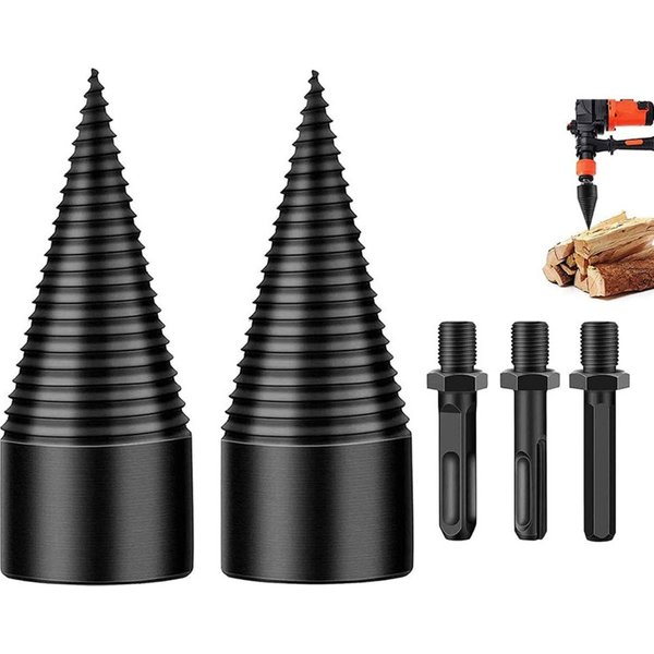 Séparateur de foret à bois de 32mm, marteau perforateur, séparateur de bois de chauffage, foret à tige carrée/ronde/hexagonale, outil de perçage fendu