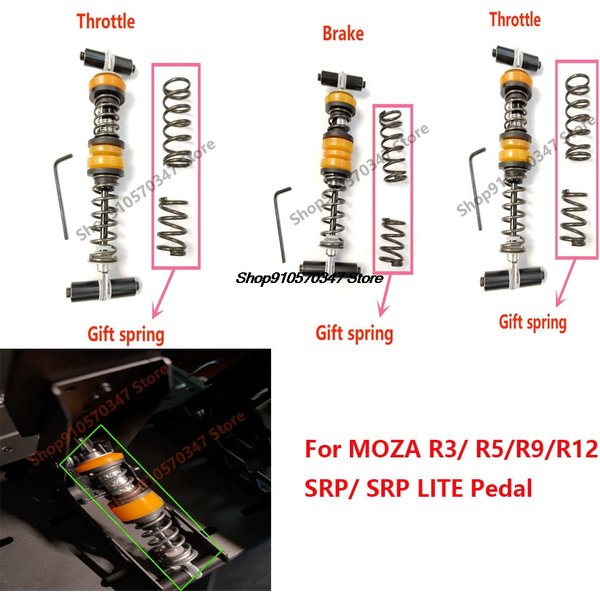 Moduł tłumika pedałów do MOZA R3/ R5/R9/R12 SRP/ SRP LITE Zestaw modyfikacji pedałów