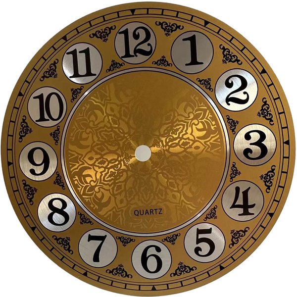 7 In Diameters 180mm DIY Quartz Wall Clock Dial Face Metal Design DIY Table Wall Clocks Vintage Metal Wall Clock Dial Face