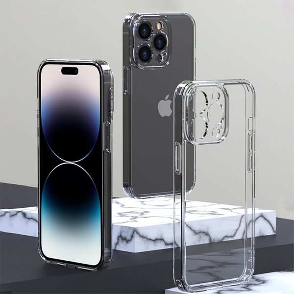 Coque de téléphone transparente en silicone souple pour iPhone, coque arrière pour iPhone 15 13 14 12 11 Pro Max 15 Plus 13 Mini X XS MAX Poly 8 7 6 SE