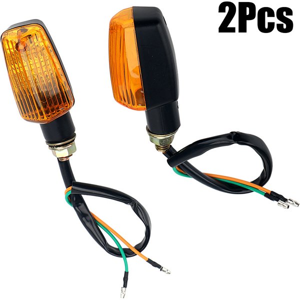 Universal Motorcycle Flasher Blub Turn Signal Lamp DC 12V Motorbike Indicator Light Amber Blinker Bulb 8W Moto Accessories 2Pcs