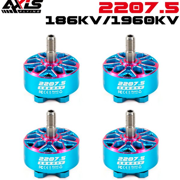 AXISFLYING BANDO 2207 2207.5 1960KV FPV moteur sans balais 6S Lipo 5mm arbre de sortie pour pièces de Drones de cinéma Freestyle 5 pouces