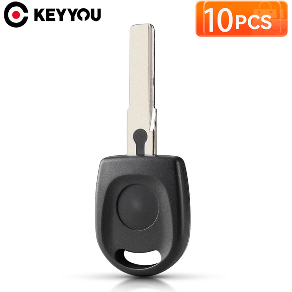 KEYYOU 10X Transponder Key Shell NEW Uncut Blade HU66 Blade Car Key Blank Case For VW Volkswagen SKoda SEAT Key Case
