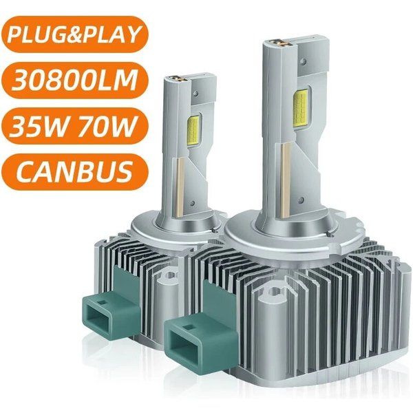 2pcs D3S LED Headlights D1S D2S D4S D5S D8S 180W Xenon Lights Turbo LED Two Sided CSP Chip Plug and Play D1R D2R D3R