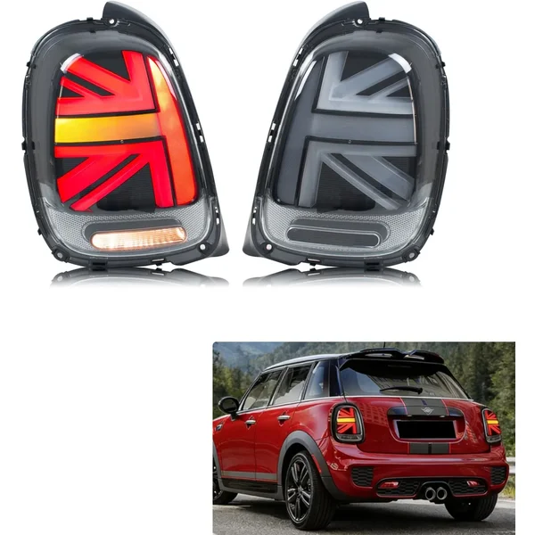 LED-Rückleuchten für MINI Cooper F55 F56 F57 2014-2019, Sequenzielle Blinker-Rückleuchte