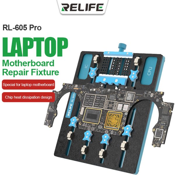 Neue relife RL-605 pro laptop motherboard chip reparatur rotierende befestigung für motherboard reparatur chip entfernung kleber feste werkzeuge