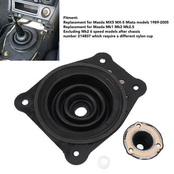 Levier de changement de voiture, manette de vitesse inférieure, botte anti-poussière, levier de vitesse, démarrage 039817462A, remplacement pour Mazda MX5 MX-5 Miata 1989 – 2005