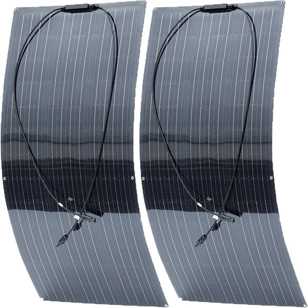 BOGUANG Semi-Flexible Solar Panel Balcony Photovoltaic PV 1500W 600W 450W 300W 150W 12 Volt | IP67 | Grade A Cells | PET | ETFE