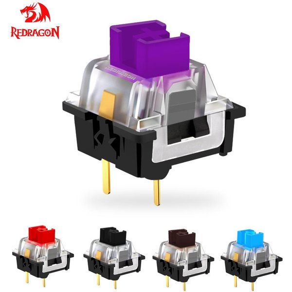 REDRAGON SMD RGB MX Commutateur 3Pin Clicky Linéaire Tactile Silencieux Rouge Bleu Noir Brun Violet Switche Pour Clavier Mécanique Rétro Éclairé