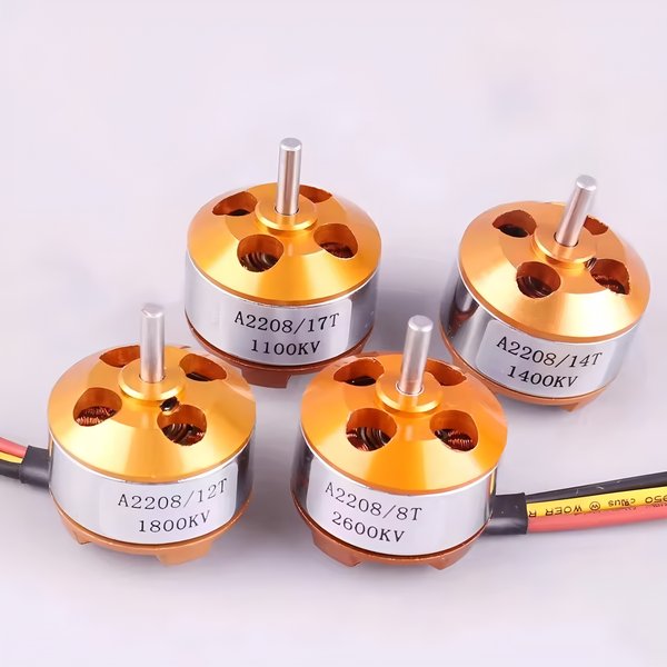 Bürstenloser Motor A2208 2208 Motor KV 1100 1400 1800 2600 Bürstenloser Motor Starrflügelflugzeug Auto Wildschweinmodell Drohnenmotor