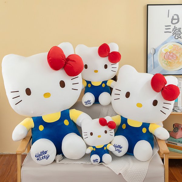 Hello Kitty Plüschtier Puppe Niedliches Stofftier Weiche Cartoon-Figur Wohnzimmer Sofa Dekoration Geburtstagsgeschenk für Familie und Freunde