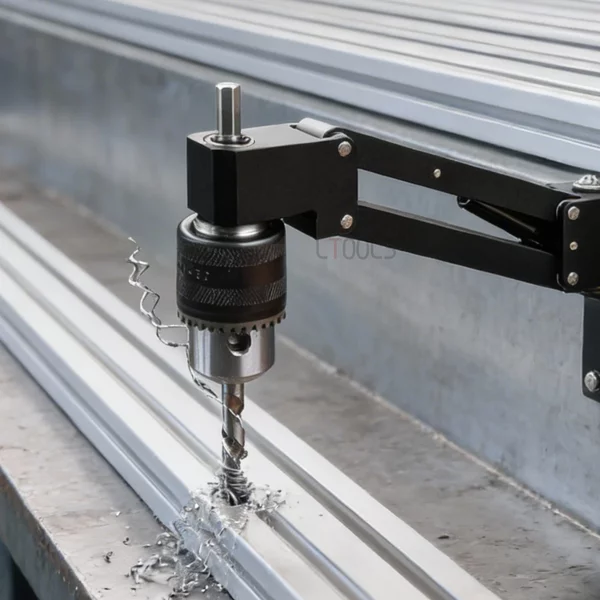 Leichte Kantenfräshalterung für Horizontale und Vertikale Fräsbearbeitung Aluminiumprofile Zentrierbohrhilfe