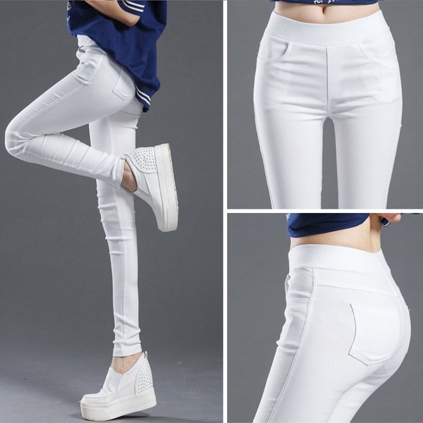 Femmes été élastique décontracté Stretch maigre Leggings mince crayon pantalon