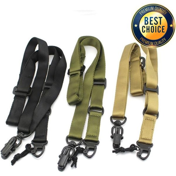 MS2 Tactics Mission Rifle Sling Adjustable Double Point Rope Safety Gun Strap CS Multifunction Lanyard Sling Strap