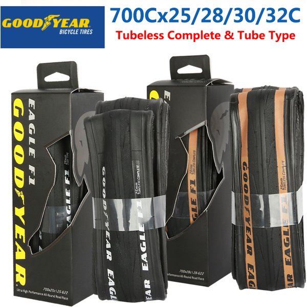 Goodyear Eagle F1 pneu de vélo de route Tubeless/Tube pneu 700x2 5/28/30/32C vélo pliable Anti-crevaison pneu de gravier pièces de cyclisme