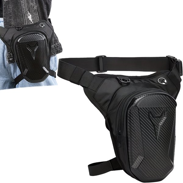 Wodoodporna torba na nogę motocyklową, saszetka biodrowa, torba crossbody dla motocyklistów, torba na udo, motocross, akcesoria motocyklowe, męska i damska.