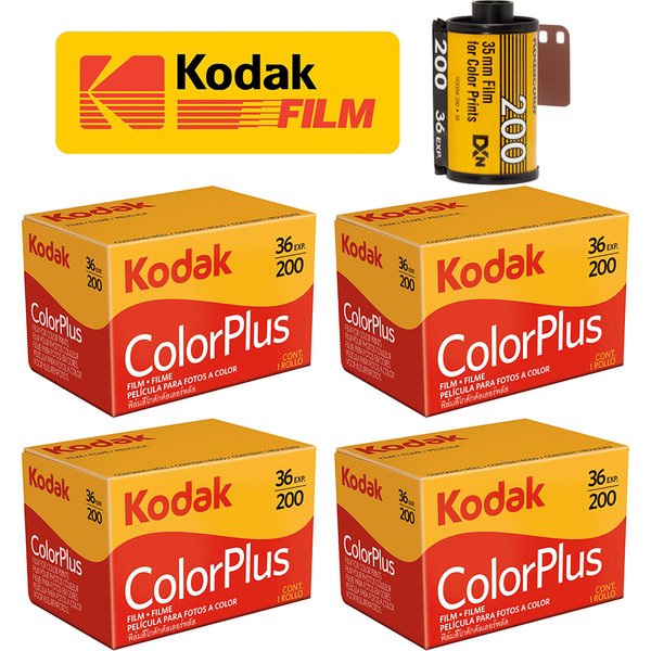 KODAK ColorPlus 200 35mm Farbnegativfilm ISO 200 135-36 C-41 Tageslicht-Farbdruckfilm für Filmkamera
