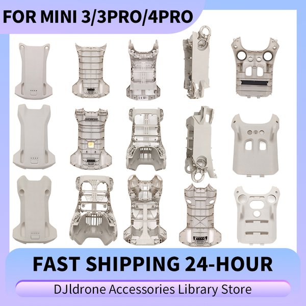Original Karosserie Mittelrahmen Unterschale für Drone DJI Mini 3/3Pro/4Pro Batteriegehäuse linke und rechte Seitenabdeckung Ersatzteile