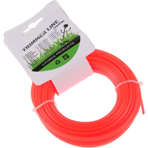 2.4mm * 15000mm Round Mowing Nylon Line Brush Cutter Strimmer Trimmer Wire Grass Trimmer Head Long Roll Mowing Wire