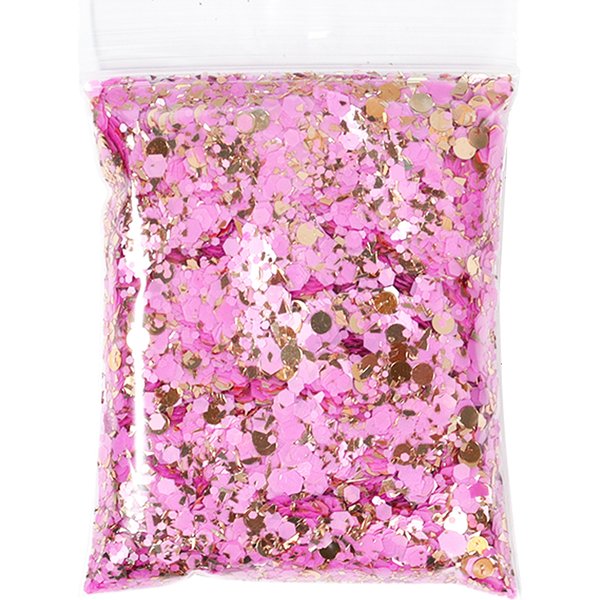 50 g/sac holographique gros paillettes princesse série or cosmétique artisanat paillettes pour résine époxy ongles paillettes flocons irisés