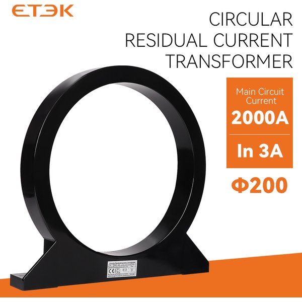 Transformateur de courant à séquence zéro, courant élevé CT 3a, rapport de 3a, détection de courant de Phase zéro, Protection MAX 630A-2000A zvt