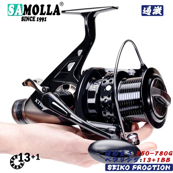 Neue Karpfen Angeln Reel Spinning Starke Doppel Drag 13-23kg Molinete Carretilha De Pesca Olta Makaralar Meer Rollen zubehör Mar