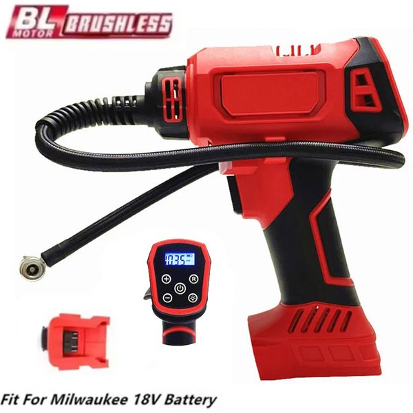 Fit für Milwaukee 18V Batterie Elektrische Luftpumpe Cordless Auto Reifen Automatische Inflator Handheld Luft Kompressor Power Tools