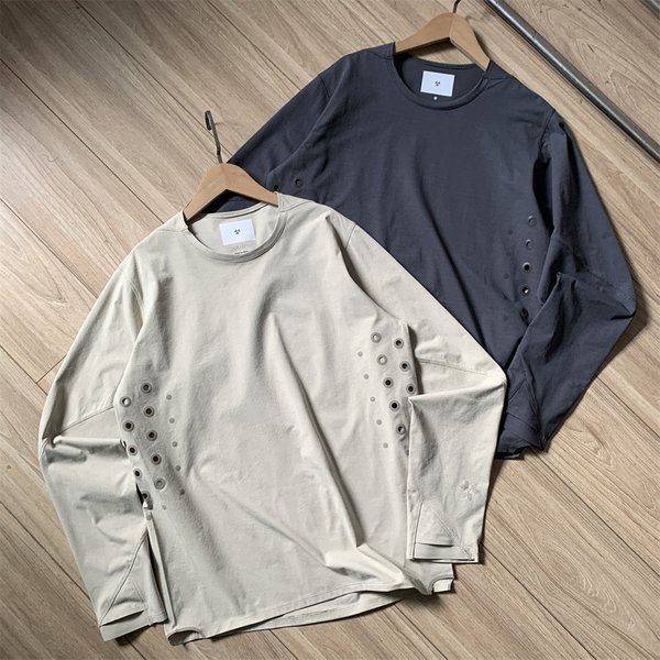 Japanisches Goldwin Langarm-T-Shirt für Herren und Damen Hochwertig Reflektierend Locker Schnelltrocknend Atmungsaktiv Trail-Running-T-Shirt