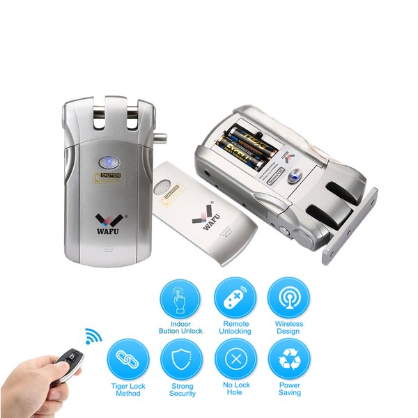 Wafu 019 Door Lock WiFi Smart Lock Remote Control Locks Electronic Bluetooth Keyless Door Locks Dealbolt Lock