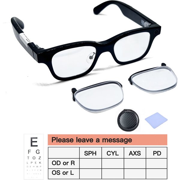 Monture de lunettes magnétique avec verres pour lunettes Rokid 2025, verres personnalisés pour myopie, hypermétropie, astigmatisme, anti-lumière bleue, anti-reflet, photochromiques