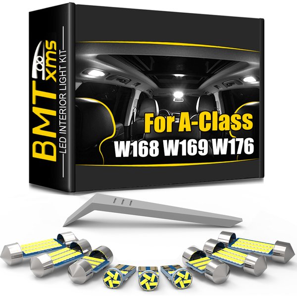 BMTxms Canbus LED Interior Light For Mercedes Benz A Class W168 W169 W176 1997-2018 2002 2005 2008 2010 2012 2013 2015 2016 2017