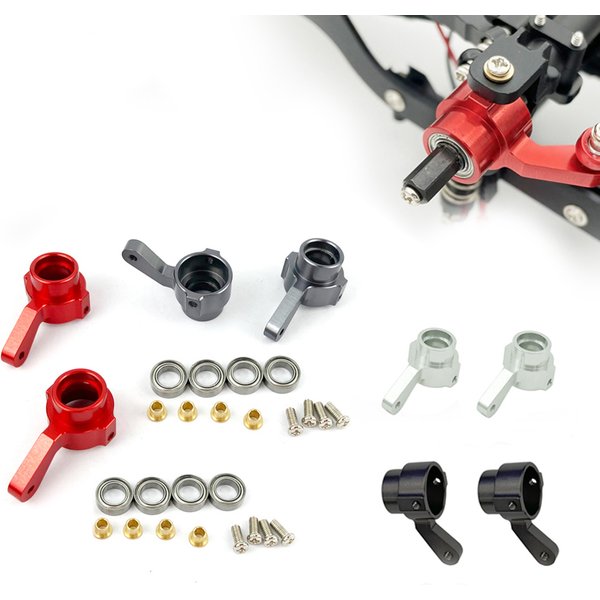 Metal Front Axle Bridge Steering Cup Turn Cup Kit for WPL C14 C24 C34 C44 B14 B1 B16 B24 B36 MN D90 D91 MN99S RC Car Spare Parts