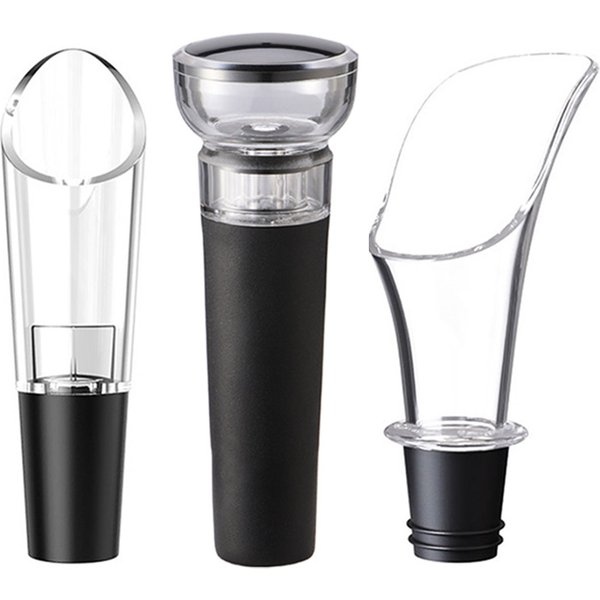 Wine Pourer Decanter Red Wine Aerating Pourer Spout Decanter Wine Pouring Aerator Wine Stopper Portable Bar Tool Accessories