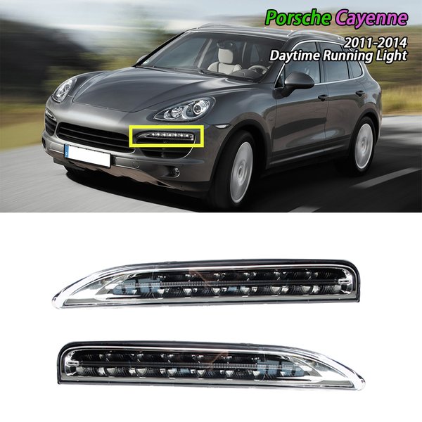 Für Porsche Cayenne 2011-2014 Auto Front Stoßstange Tagfahrlicht LED Nebel Lampe DRL Licht L: 95863118100 R: 95863118200