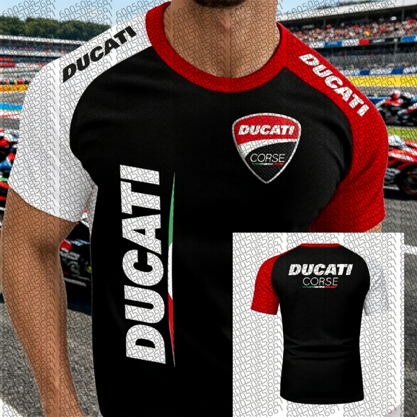 2026 Herren-T-Shirt Lässiges Kurzarm-Streetwear Beliebte Mode Leichter Outdoor-Rennanzug Motorrad für Eltern-Kind