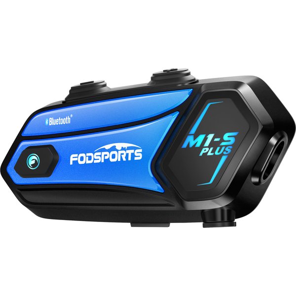 Fodsports M1-S plus casque de moto interphone casque Bluetooth 8 coureurs 2000M communicateur d'interphone, radio FM, partage de musique
