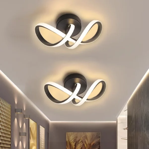 LED Gang Deckenleuchten Moderne Kronleuchter Drei Farben Lampe Minimalistische Lampen Für Schlafzimmer Licht Oberfläche Installation Esszimmer